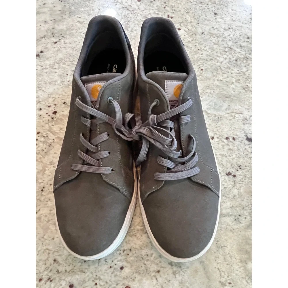Carhartt Detroit Leather Sneakers Grey Mens 13 FC2123-M